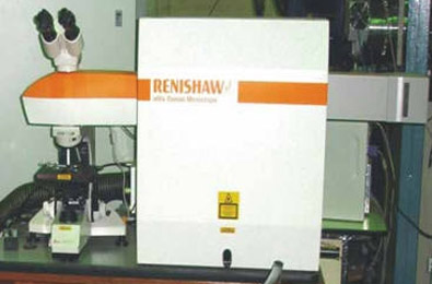 Photograph of the micro-Raman microscope